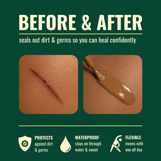 Colored Liquid Bandage for Medium Skin Tones | Honey (.3 fl oz) Waterproof