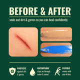 Waterproof Liquid Bandage (2 Pack)- Sand (Light Skin Tone) & Ocean (Vibrant Blue) 0.3 Fl. Oz. Each