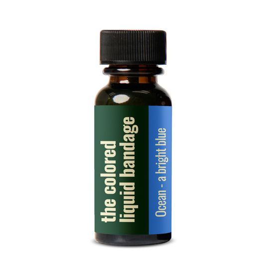 Colored Liquid Bandage  |  Ocean Blue (.3 oz) Waterproof