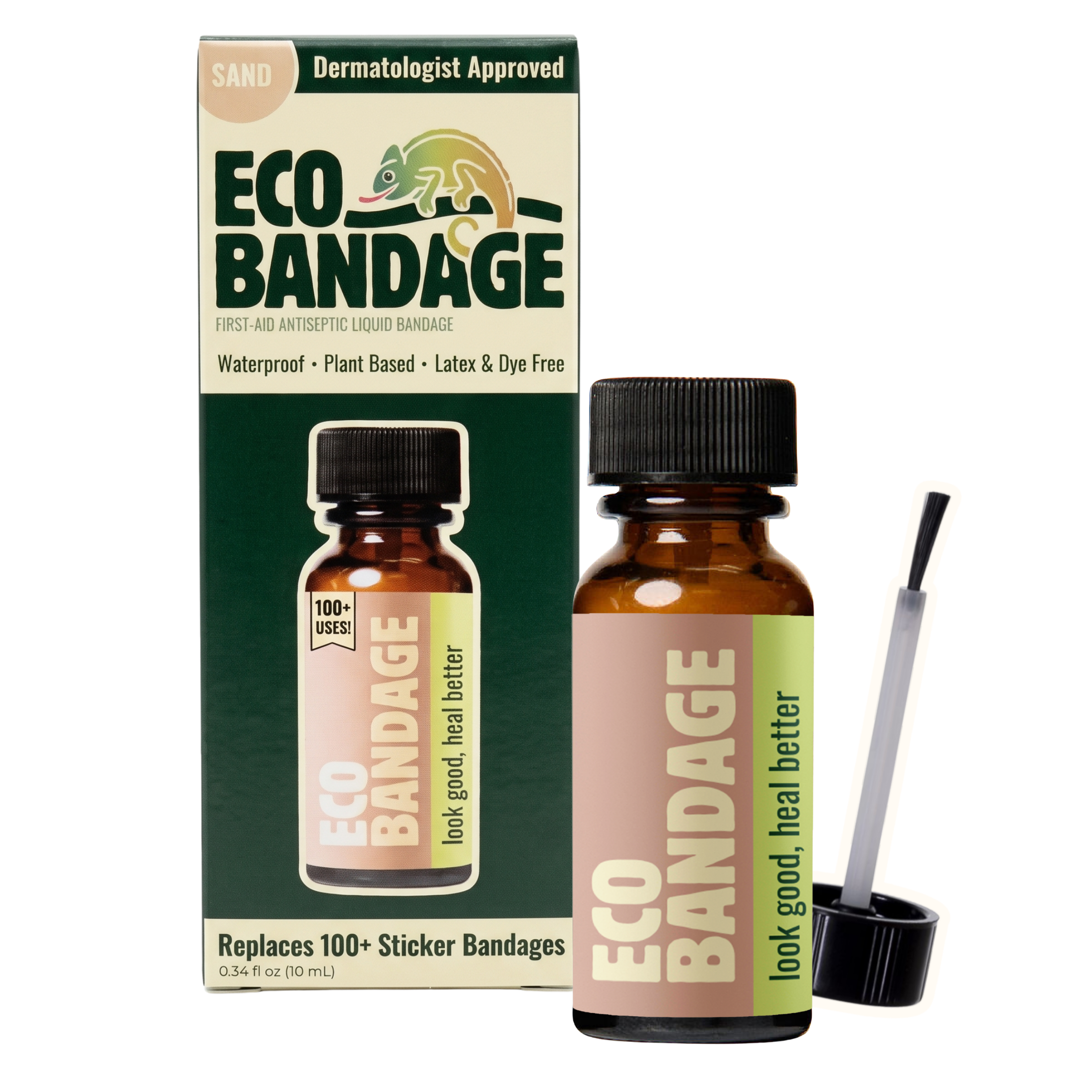 Waterproof Liquid Bandage for Light Skin Tones | Sand Shade | Latex & Dye Free