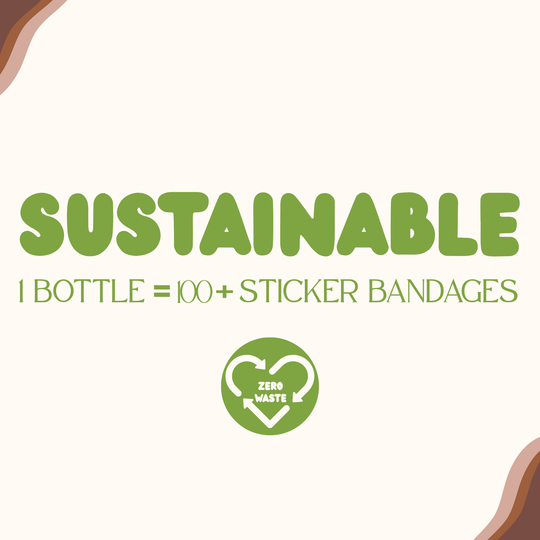 Colored Liquid Bandage, (2 Pack) Ocean Blue & Hibiscus Pink (.3 oz/each) Waterproof