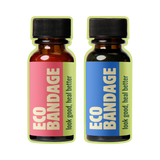 Waterproof Liquid Bandage, (2 Pack) Ocean Blue & Hibiscus Pink (.3 fl oz/each) Latex & Dye Free. Plant Based.