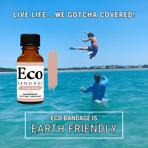 Eco Bandage Waterproof Brush-On Liquid Bandage - Honey, 0.3 oz
