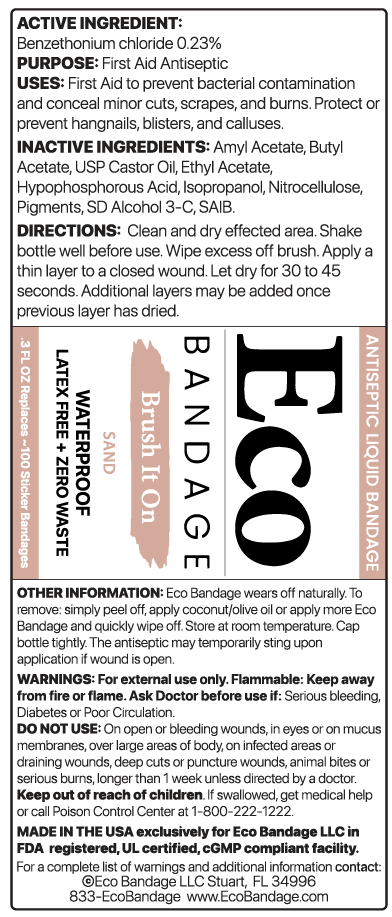 Eco Bandage Antiseptic Colored Liquid Bandage Sand, 0.3 oz