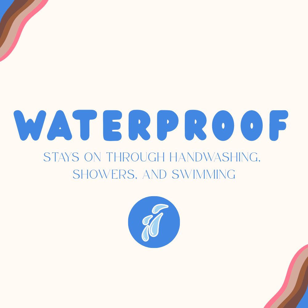 Colored Liquid Bandage, (2 Pack) Ocean Blue & Hibiscus Pink (.3 oz/each) Waterproof