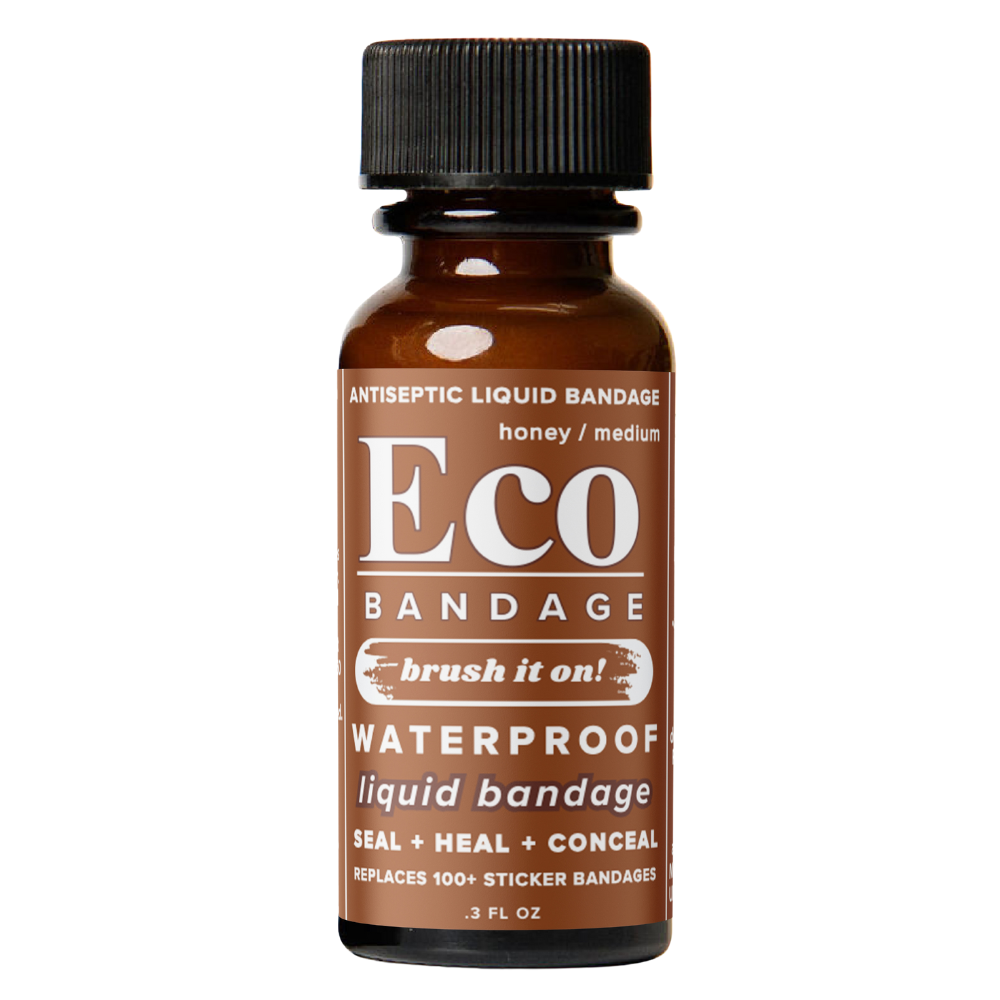 Eco Bandage Waterproof Colored Liquid Bandage, Honey (.3 oz), Seals & Conceals.